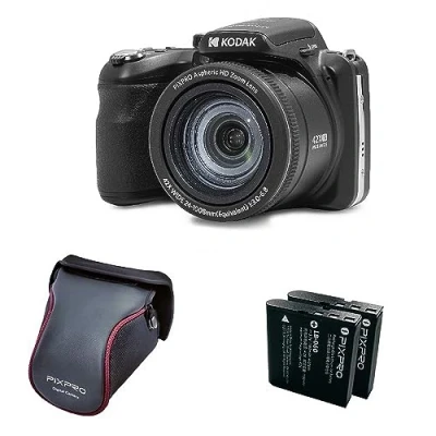 Abbildung von KODAK Pixpro Astro Zoom AZ425 Digitalkamera Bridge, 42 facher optischer Zoom, 24 mm Weitwinkel, 20 Megapixel, LCD 3, Video Full HD 1080p, Li Ion Akku Schwarz
