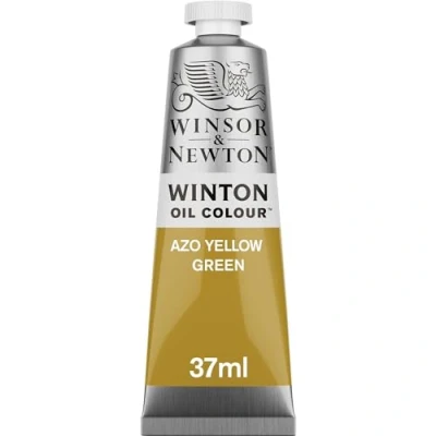 Abbildung von Winsor &amp; Newton 1414280 Winton, feine hochwertige Ölfarbe 37ml Tube mit gleichmäßiger Konsistenz, lichtbeständig, hohe Deckkraft, reich an Farbpigmenten Azo Gelb Grün
