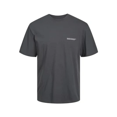 Abbildung von Jack &amp; Jones Jorvesterbro BACK SS CREW NECK SN Tshirt print, Herren, Größe: Large, Asphalt