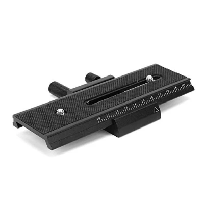 Abbildung von Riel Enfoque Fokussierung Schieberegler/Nahaufnahme Klemmplatte 2 Wege Makro Einstellschlitten Kamera Makroschiene Lp 01 Anti Shake Fuer Makrofo