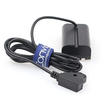 Abbildung von Eonvic F970 auf DTap Dummy Akku Stromkabel NP F550 F570 F L Serie D Tap für Sony Atomos Shogun Ninja V Monitor