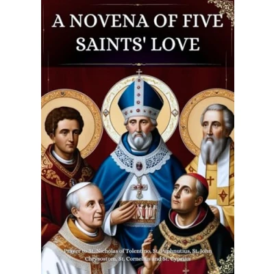 Abbildung von A Novena of Five Saints&#039; Love: Prayer to St. Nicholas Tolentino, Paphnutius, John Chrysostom, Cornelius and Cyprian