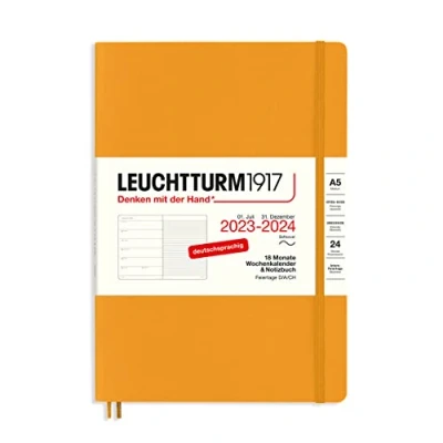Abbildung von LEUCHTTURM1917 367863 Wochenkalender &amp; Notizbuch Softcover Medium (A5) 2024, 18 Monate, Rising Sun, Deutsch