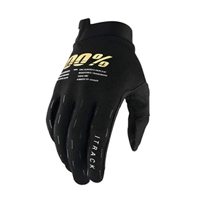 Abbildung von 100% iTRACK Handschuhe, Kinder (Schwarz, Klein)