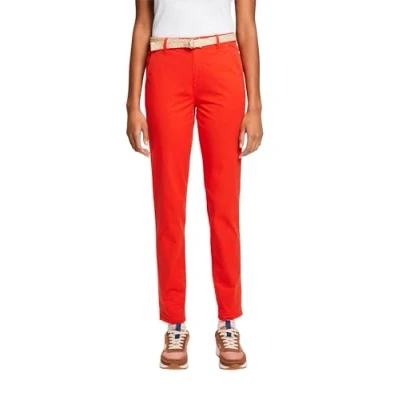 Abbildung von ESPRIT Damen 014ee1b328 Hose, 630/Red, 30W / 32L