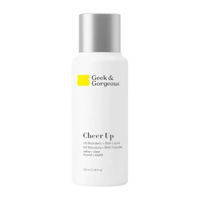 Abbildung von Geek &amp; Gorgeous Cheer up Chemisches Peeling für das Gesicht mit Mandelsäure und BHA Säure,wirkt gegen Akne, Mitessern vergrößerten Poren,für Mischhaut Ölige Haut, 100 ml