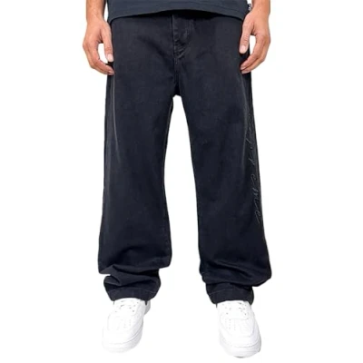 Abbildung von DADA Supreme Baggy Jeans Relaxed Fit, Herren, Größe: 32, Black
