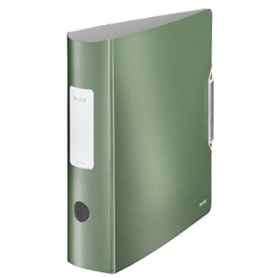 Abbildung von LEITZ Aktenordner 180 Active Style 1108, Ordner breit, Alu Optik, aufgeklebtes Rückenschild