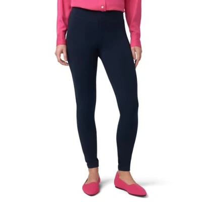 Abbildung von HUE Damen Cotton Ultra with Wide Waistband, Assorted Leggings, Navy, Medium