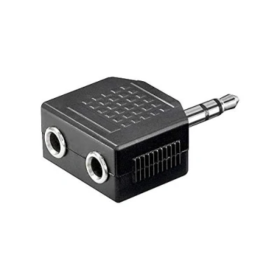 Abbildung von Goobay Kopfhörer Adapter AUX, Klinke 3,5 mm 1 zu 2 1x USB Kabel