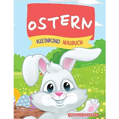 Abbildung von Ostern Kleinkind Malbuch: Alter 1 4 Jahre Hasen und Eier für Kleinkinder Vorschulkinder