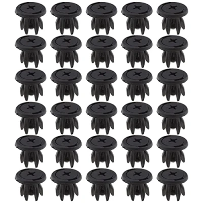 Abbildung von ECSiNG 30 Stück Innenradlaufauskleidung Spritzschutz Clips Auto Zierleiste Clip Halterungen 7130702966 Kunststoff kompatibel mit BMW Mini Cooper S One R50 R52 R53 schwarz