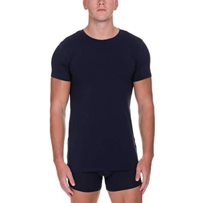 Abbildung von Bruno Banani Herren Shirt Infinity Unterhemd, Blau (Dunkelblau 090), Small (Herstellergröße: S)