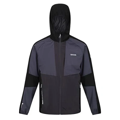 Abbildung von Regatta Tarvos V Wasserdichte, atmungsaktive, winddichte Herren Kapuzenjacke. Ausgestattet mit einem Softshell XPT Gewebe. Zum Spazieren und Wandern geeignet.