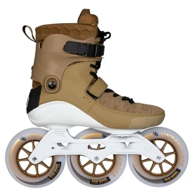 Abbildung von Powerslide Inline Skate Swell Gold 125 Recall Memory Foam Polsterung, für Fitness und Marathon, Damen Herren