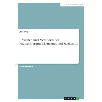 Abbildung von Ursachen und Methoden der Radikalisierung. Islamismus Salafismus
