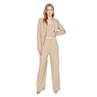 Abbildung von TRENDYOL Frau Mittlerer Bund Wide Leg Hose