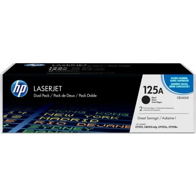Abbildung von HP 125A (CB540AD) Toner 2x Schwarz Multipack