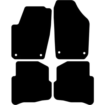 Abbildung von Kovvar Fußmatten passend für Volkswagen Polo 9N/9N3 2001 2009 Qualität: Premium
