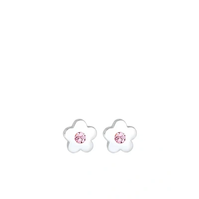 Abbildung von Elli Flower Ohrringe silvercoloured für Kinder, Größe: One Size, Silver coloured
