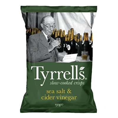 Abbildung von Tyrrells Sea Salt &amp; Cider Vinegar, slow cooked crisps, 150