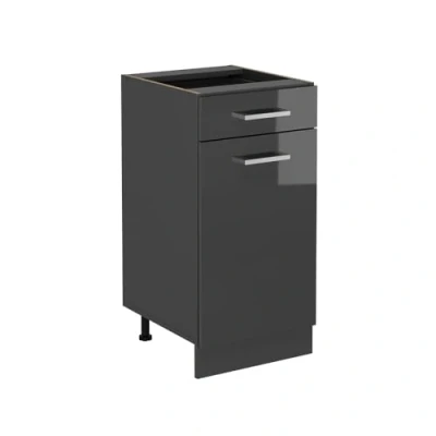 Abbildung von Vicco Küchenunterschrank R Line, Anthrazit Hochglanz, 40 cm ohne Arbeitsplatte
