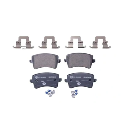 Abbildung von HELLA 8DB 355 025 391 Bremsbelagsatz nicht für Verschleißwarnanzeiger vorbereitet mit Bremssattelschrauben Zubehör AUDI: A4 B8 Allroad