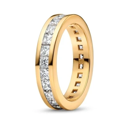 Abbildung von Pandora 163797C01 Damen Ring Ewigkeit Goldfarben