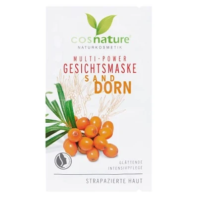 Abbildung von Cosnature Multi Power Gesichtsmaske Sanddorn 2 Anwendungen