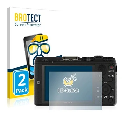 Abbildung von BROTECT (2 Stück Schutzfolie für Sony Cyber Shot DSC HX60V Displayschutz Folie Ultra Klar