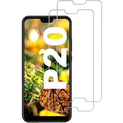 Abbildung von Cracksin Panzerfolie kompatibel mit Huawei P20 [2 Stück] Displayschutzfolie, Schutzfolie [kein Glas] 9H Glas 100% Fingerabdrucksensor Nano