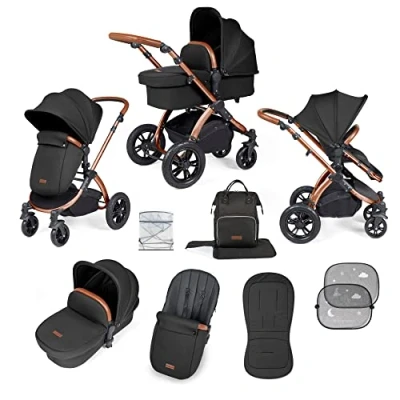 Abbildung von Ickle Bubba Stomp Luxe 2 in 1 Plus Kinderwagen (Bronze/Midnight/Tan)