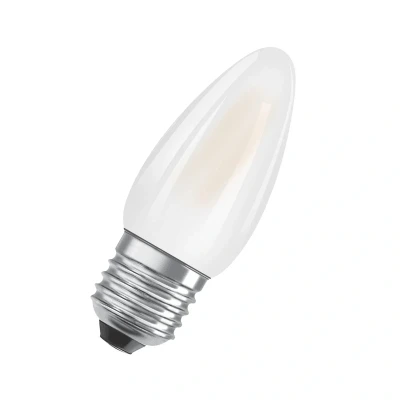 Abbildung von OSRAM LED Star Classic B40 Lampe für E27 Sockel, Kerzenform, mattes Glas, 470 Lumen, kaltweiß (4000K), Ersatz herkömmliche 40W Glühbirnen, nicht dimmbar, 1er Pack