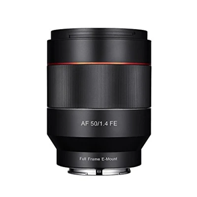Abbildung von Samyang 50/1,4 Objektiv DSLR Autofokus Sony E Vollformat Fotoobjektiv Lichstärke F1.4, Porträtobjektiv NiftyFifty schwarz