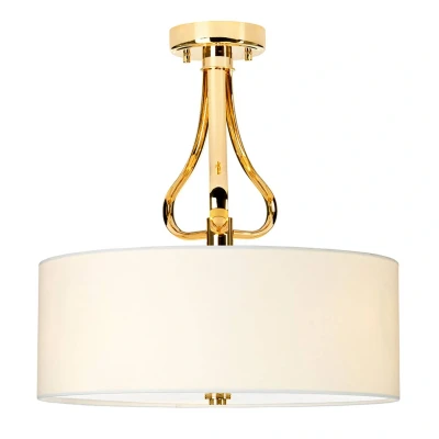 Abbildung von Elstead Lighting BATH Falmouth SF FG Deckenleuchte 3xG9 Gold, weiss H:42,5cm L:40cm B:40cm IP44 3000K