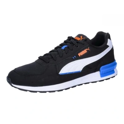 Abbildung von Puma Graviton Unisex Sneaker low Black white royal orange, Größe: 42.5, orange Mesh