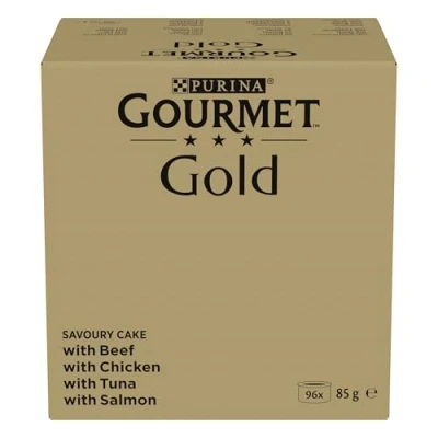 Abbildung von Gourmet Gold Raffiniertes Ragout Katzenfutter nass, Sorten Mix, 96er Pack (96 x 85g)
