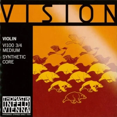 Abbildung von Thomastik 634155 Saiten für Violine Vision Synthetic Core, Satz 3/4 Mittel