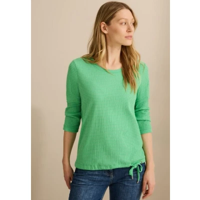 Abbildung von Cecil Gestreiftes Langarmshirt, Damen, Größe: Medium, Grün