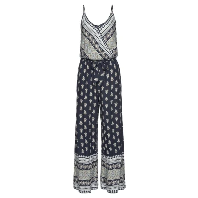 Abbildung von Lascana Jumpsuit, Damen, Größe: 42, Blau bedruckt
