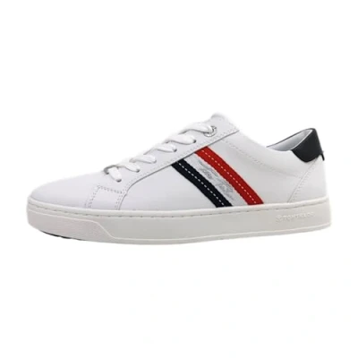 Abbildung von TOM TAILOR Plateausneaker &quot;Ellen&quot;, mit farbiger Logostickerei, Freizeitschuh, Halbschuh, Schnürschuh