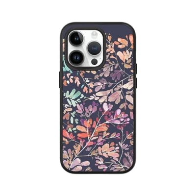 Abbildung von RHINOSHIELD Case kompatibel mit [iPhone 14 Pro] SolidSuit MagSafe Stoßdämpfende &amp; schlanke Schutzhülle 3.5 Meter Fallschutz Schwarz [Vibrant Garden of RhinoShield]