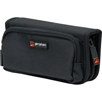 Abbildung von Protec Mundstücktasche für Waldhorn (4 teilig) Nylon mit Reißverschluss (Modell A213ZIP), Schwarz