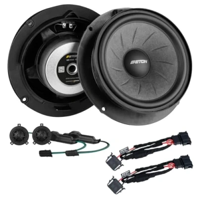 Abbildung von MEDIADOX Front Auto 2 Wege Lautsprecher Komponenten System von Eton (UG VAG14 / UG VW28 T6.1) kompatibel mit VW T6.1 ab 2019