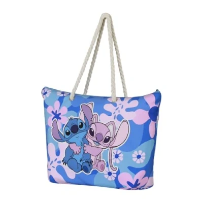Abbildung von Disney Lilo und Stitch Hug Soleil Strandtasche, Rosa, 52 x 37 cm