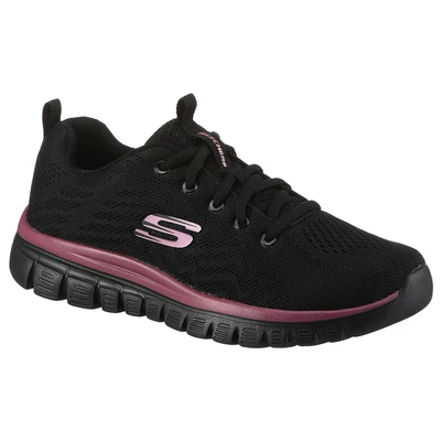 Abbildung von Skechers Sport Womens GRACEFUL GET CONNECTED Frauen Black/Mauve 12615 BKMV