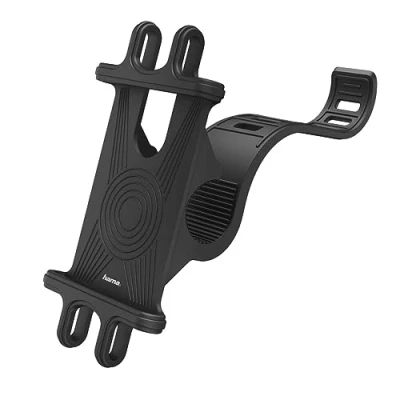 Abbildung von Hama Handyhalterung Fahrrad Passend Fuer (Handy): Universal Breite (max.): 80mm, 00182756, Schwarz, 8 cm