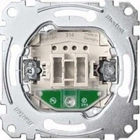Abbildung von Schneider Electric Merten MEG3160 0000 Taster Einsatz mit Orientierungslicht 10 A AC 250 V, Unterputz zum Einbau von Schalter und Steckdose, Made in Germany