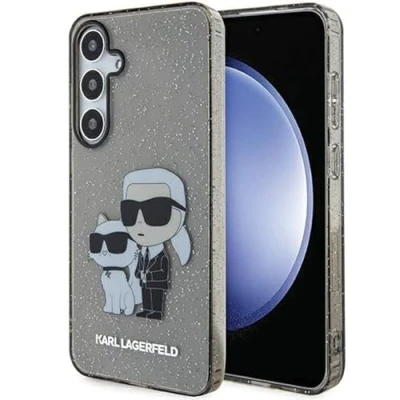 Abbildung von CG Mobile Karl Lagerfeld KLHCS24MHNKCTGK Hülle Für S24+ S926 Schwarz hardcase Glitter Karl&amp;Choupette
