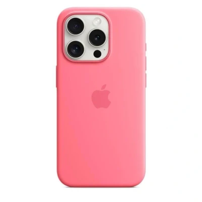 Abbildung von Apple iPhone 15 Pro Silikon Case mit MagSafe Pink ​​​​​​​